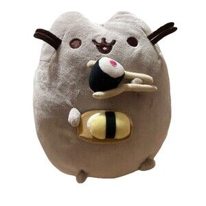 Gund Pusheen Sushi Chopsticks Snackable Stuffed Toy Plush 9"
